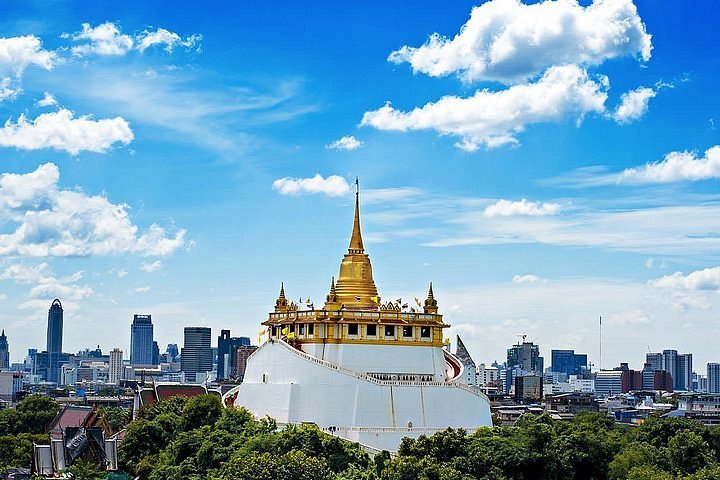 Wat Saket Golden Mount overlooking Old Bangkok